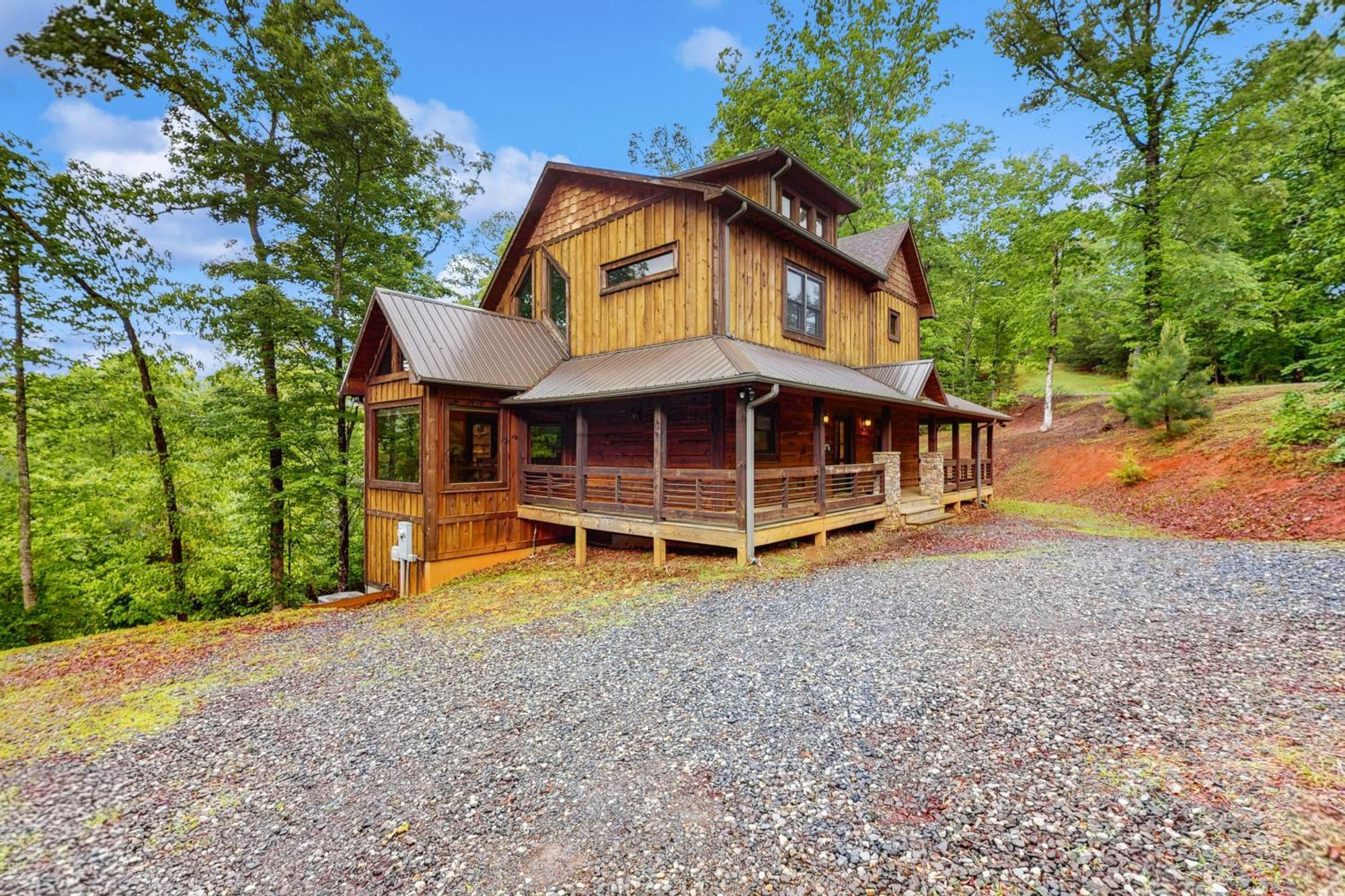 Whispering Woods Villa Blue Ridge Exteriör bild